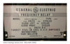 12CFF12B12A ~ GE 12CFF12B12A Frequency Relay