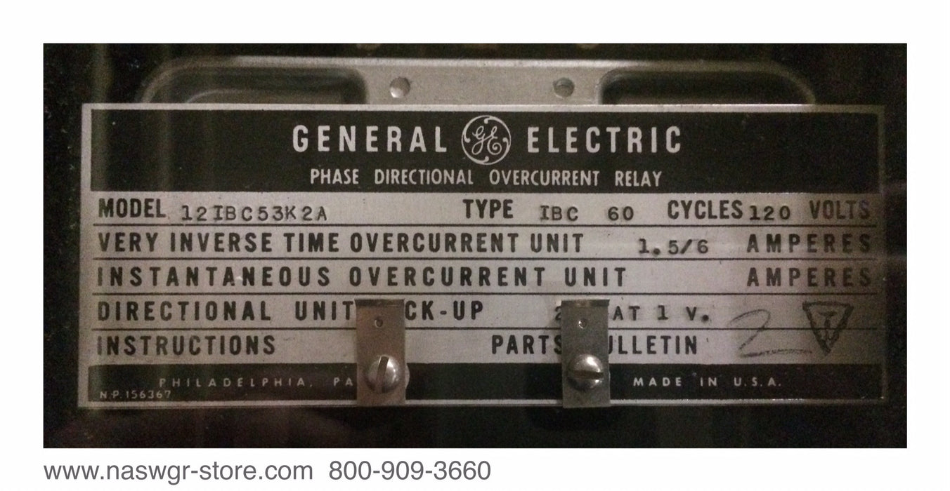 12IBC53K2A ~ GE 12IBC53K2A Phase Directional Relay
