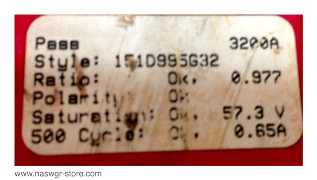 151D995G32 ~ Westinghouse 151D995G32 Current Transformer