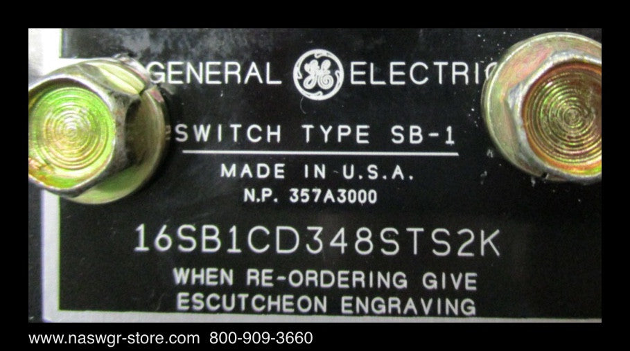 16SB1CD348STS2K ~ GE 16SB1CD348STS2K SB-1 Switch