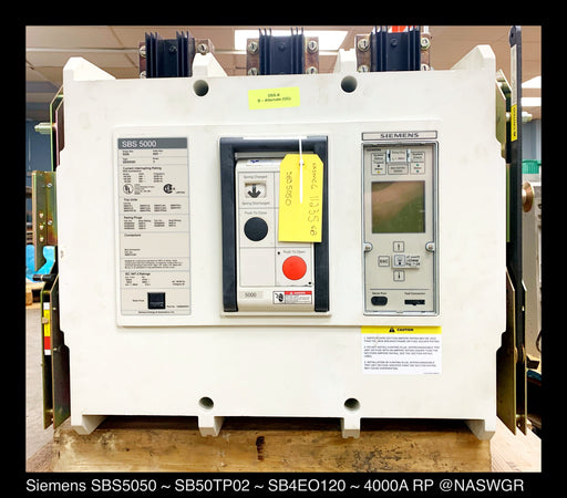 Siemens SBS 5000 Encased Systems Breaker ~ 4000 Amp
