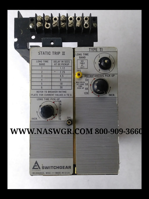 Siemens Allis 18-468-194-501 Or 18-657-393-501 Trip Unit Type T1