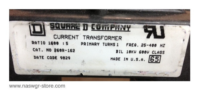 260R-162 ~ Square D 260R-162 Current Transformer