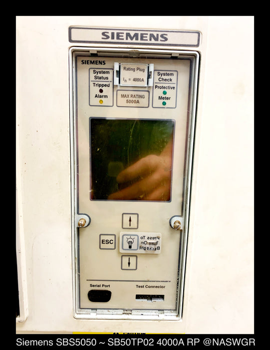Siemens SBS 5000 Encased Systems Breaker ~ 4000 Amp