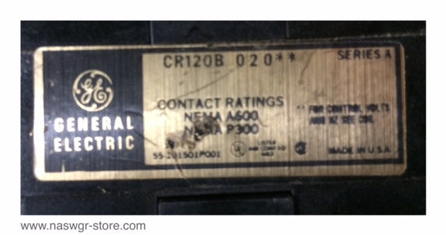 CR120B04022 ~ GE CR120B04022 Control Relay ~ Series A