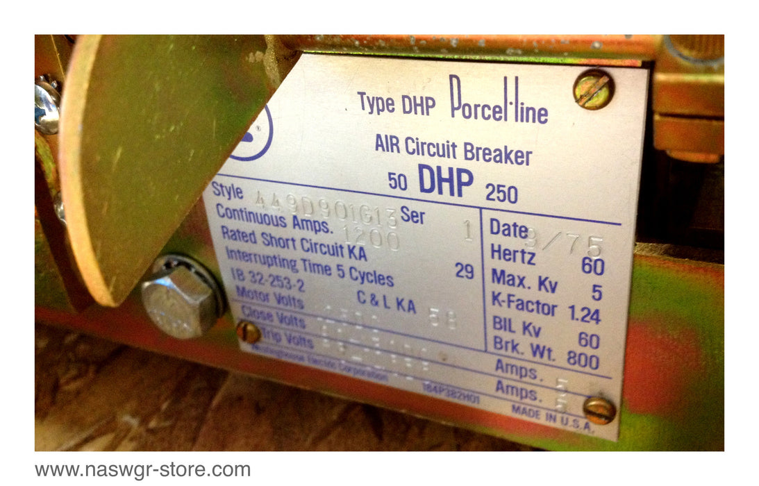 Westinghouse 50DHP250 Circuit breaker (E/O,D/O) - 1200 Amp
