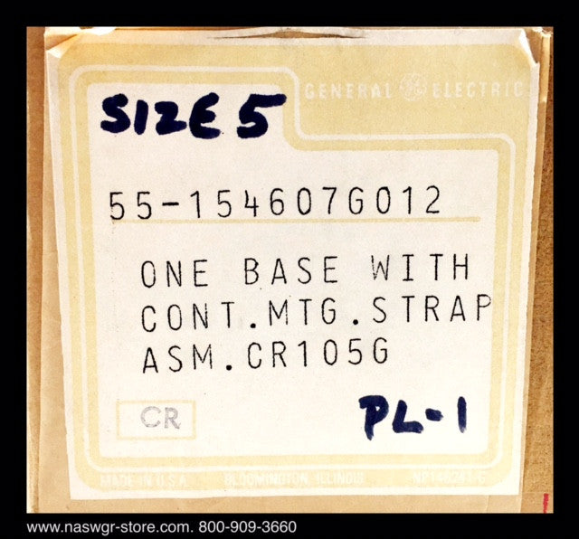 55-154607G012 - GE 55-154607G012 Size 5 Base with Contact Mounting Strip