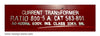 583-801 ~ Westinghouse 583-801 Current Transformer