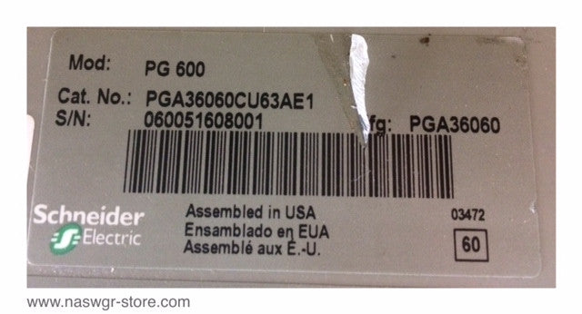 Square D PowerPact PG600 Circuit Breaker - 600 Amp