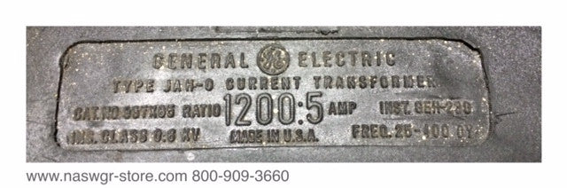637XG5 ~ GE 637XG5 Current Transformer ~ Ratio: 1200:5