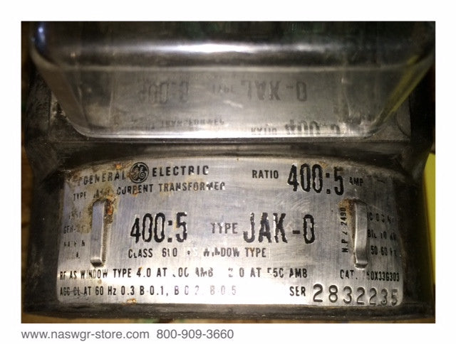 750X33G03 ~ GE 750X33G03 Current Transformer ~ Ratio: 400:5