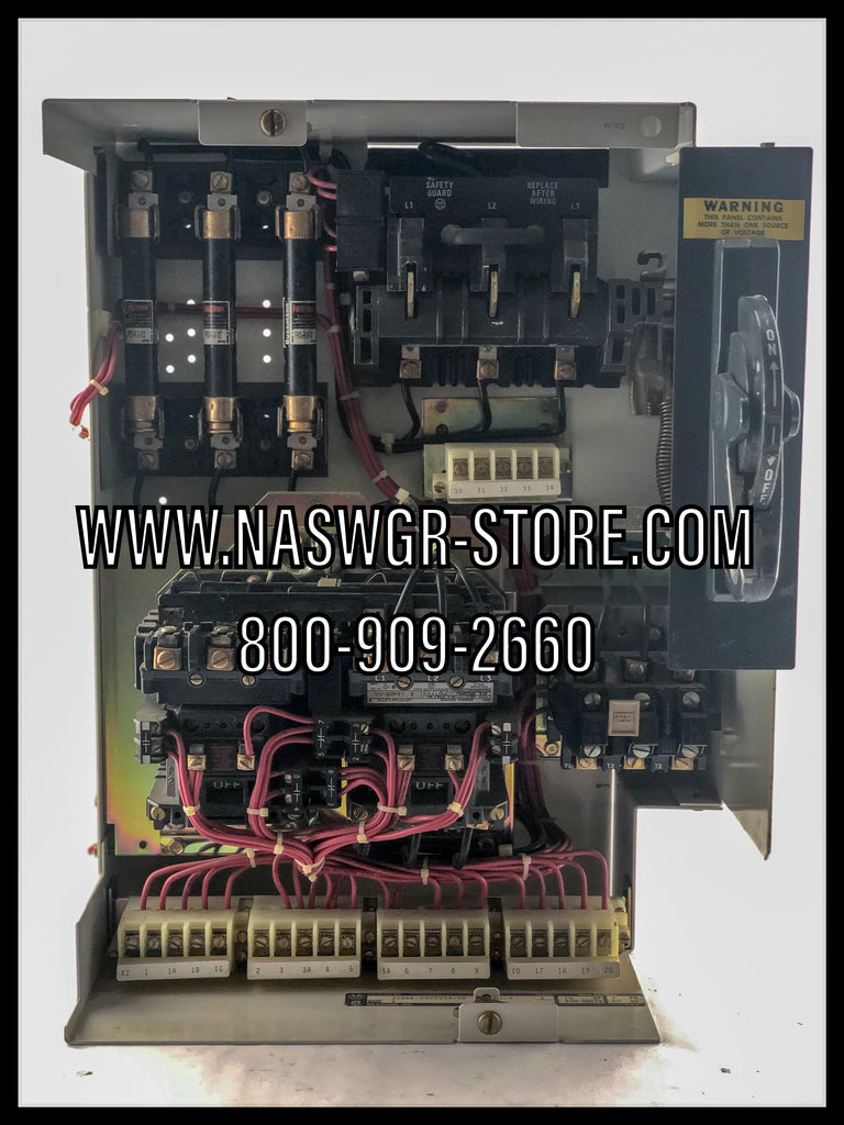 Allen Bradley 2100 Series Size 1 18" Reversing Fusible Motor Control Center Bucket