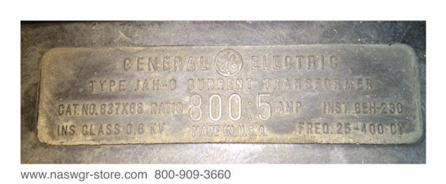 837X63 ~ GE 837X63 Current Transformer ~ JAH-0