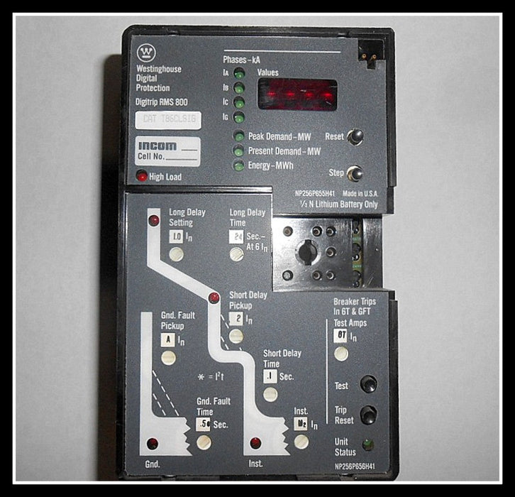 Westinghouse T86CLSIG Digitrip RMS 800 Trip Unit