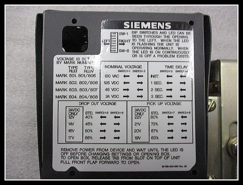 Siemens 18-824-999-810 Electro-Mechanical Interlock
