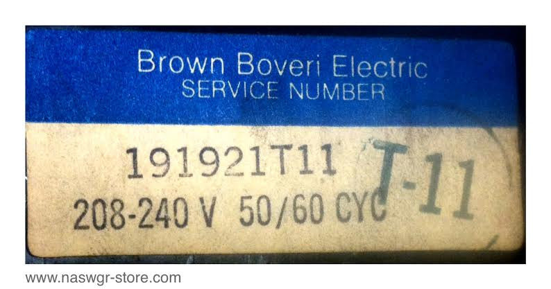 191921-T11 ~ BBE 191921-T11 Control Device Assembly ~ 208-240 VAC