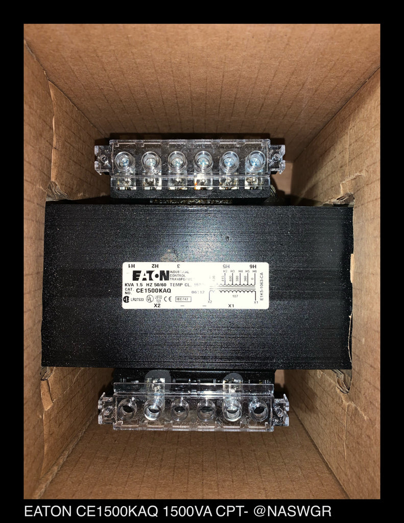 Eaton CE1500KAQ Industrial Control Transformer 1.5KVA - Factory Surplus