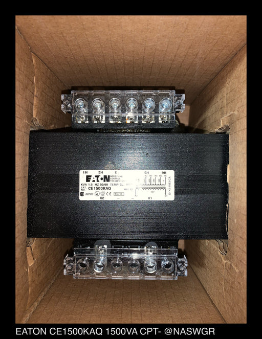 Eaton CE1500KAQ Industrial Control Transformer 1.5KVA - Factory Surplus