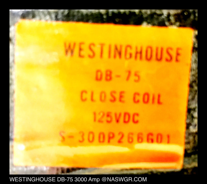 Westinghouse DB-75 Circuit Breaker (E/O,D/O) - 3000 Amp