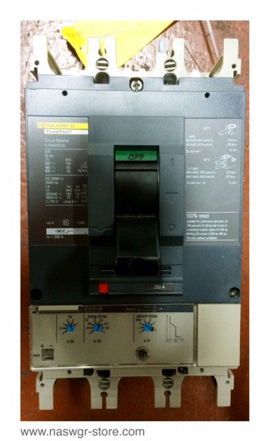 Square D PowerPact DJS36250E20 Circuit Breaker - 250 Amp