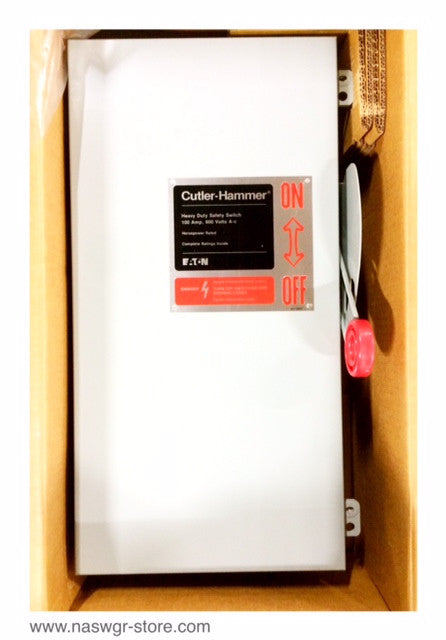 Eaton DH363UDK Heavy Duty Safety Switch - 100A/600V/3P/N12/3R - Unused