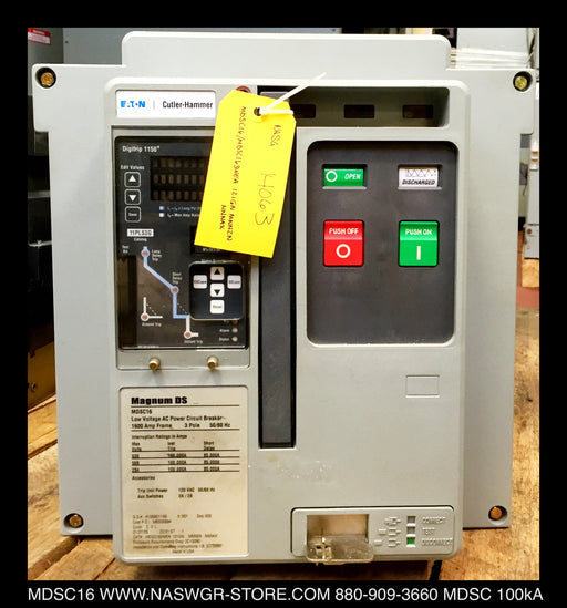 Eaton Magnum DS MDSC16 Circuit Breaker (M/O,D/O) - 1200 Amp