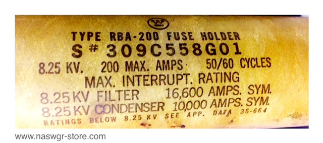 309C558G01 , Westinghouse 309C558G01 Fuse Holder
