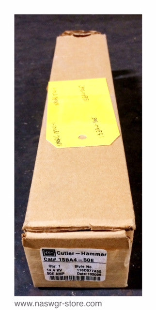 15BA4-50E , Cutler-Hammer 15BA4-50E Power Fuse Refill 116D977A30 50E Amp
