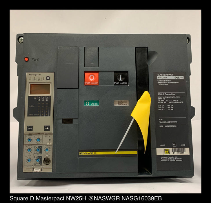 Square D MasterPact NW25H Circuit Breaker (M/O,D/O) - 2500 Amp