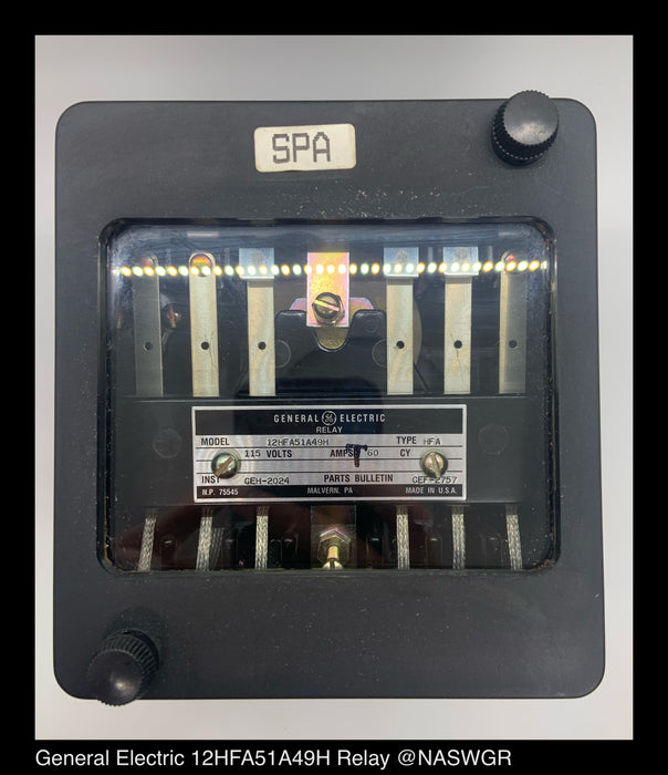 General Electric 12HFA51A49H Relay