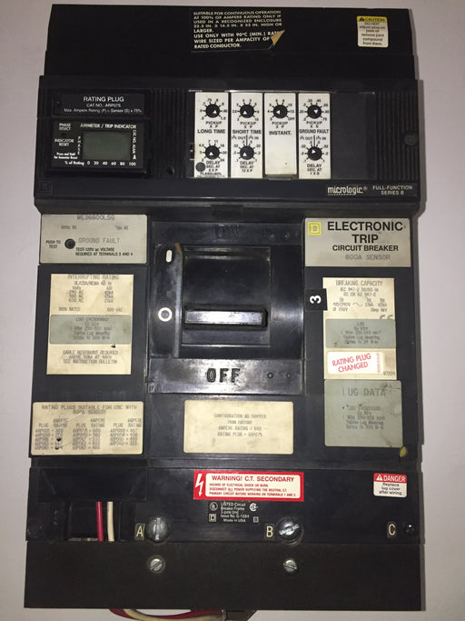 ME36600LSG ~ Square D ME36600LSG Circuit Breaker ~ ARP075 ~ LSIG