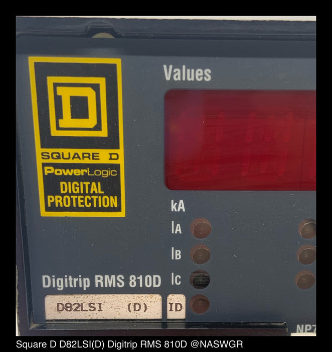 Square D D82LSI (D) Digitrip RMS 810D