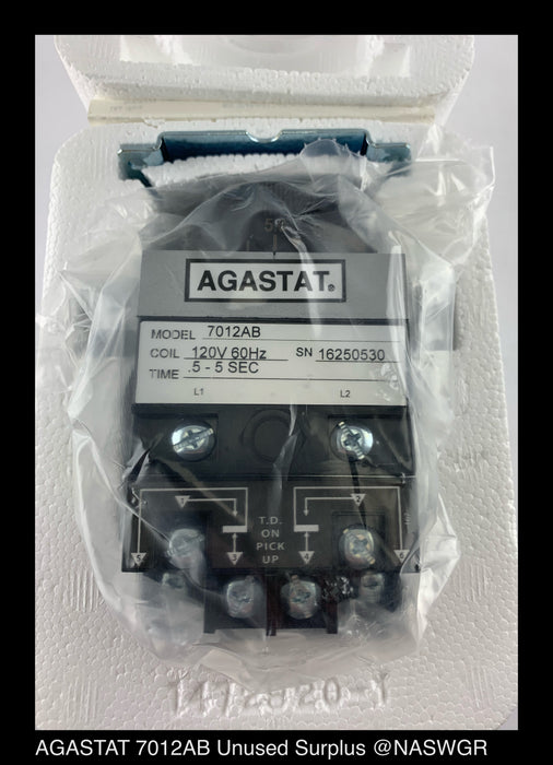 AGASTAT 7012AB Timing Relay Unused Surplus