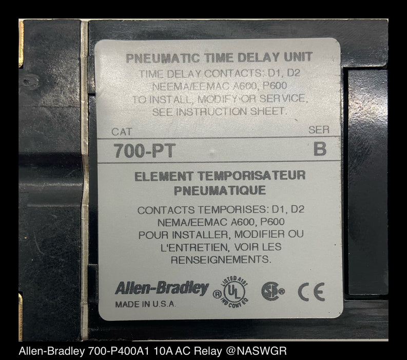 Allen-Bradley 700-P400A1 AC Relay