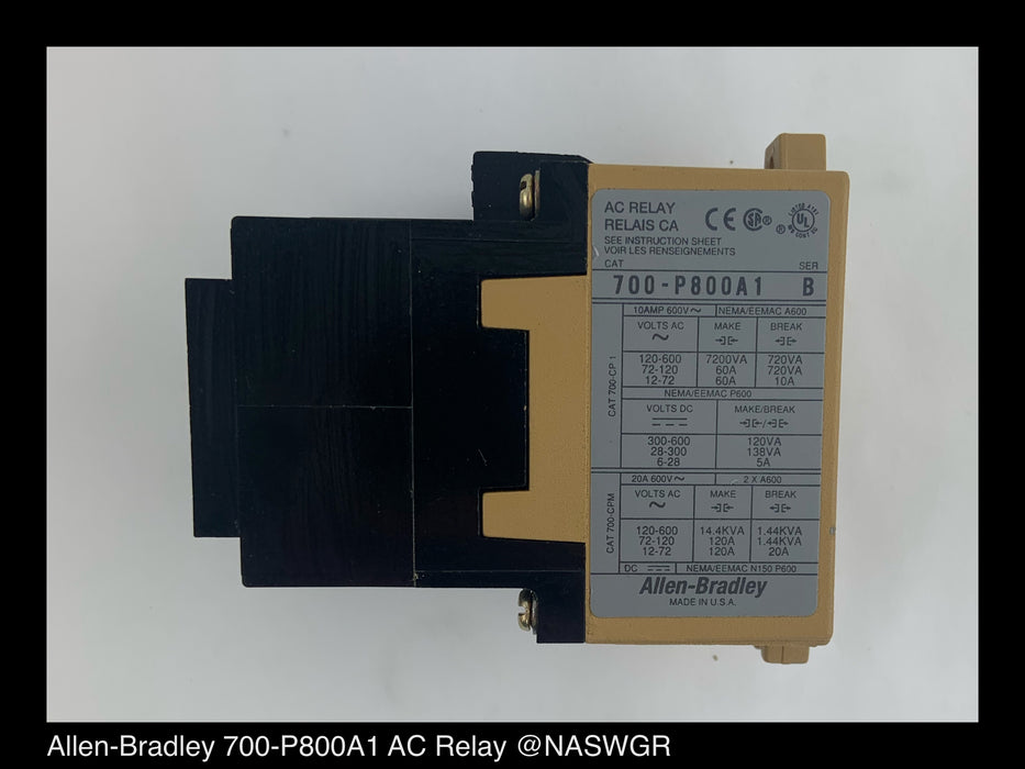 Allen-Bradley 700-P800A1 AC Relay