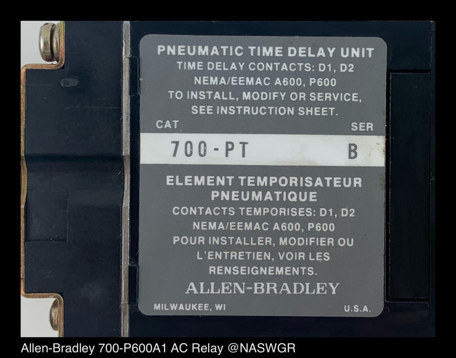 Allen-Bradley 700-P600A1 AC Relay