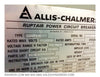 Allis Chalmers FC-750A Circuit Breaker (E/O,D/O) - 1200 Amp