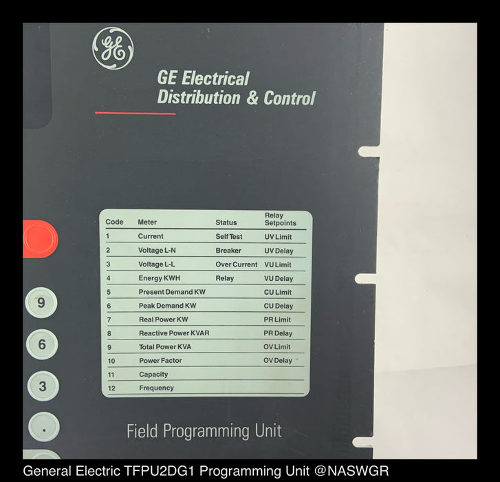 General Electric TFPU2DG1 Field Programming Unit