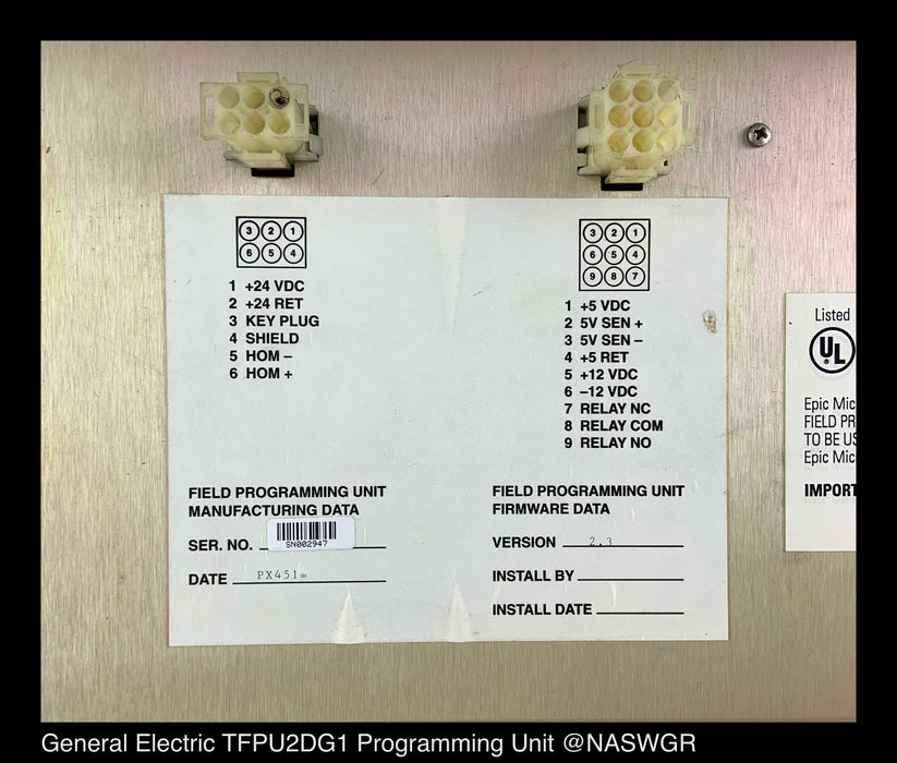 General Electric TFPU2DG1 Field Programming Unit
