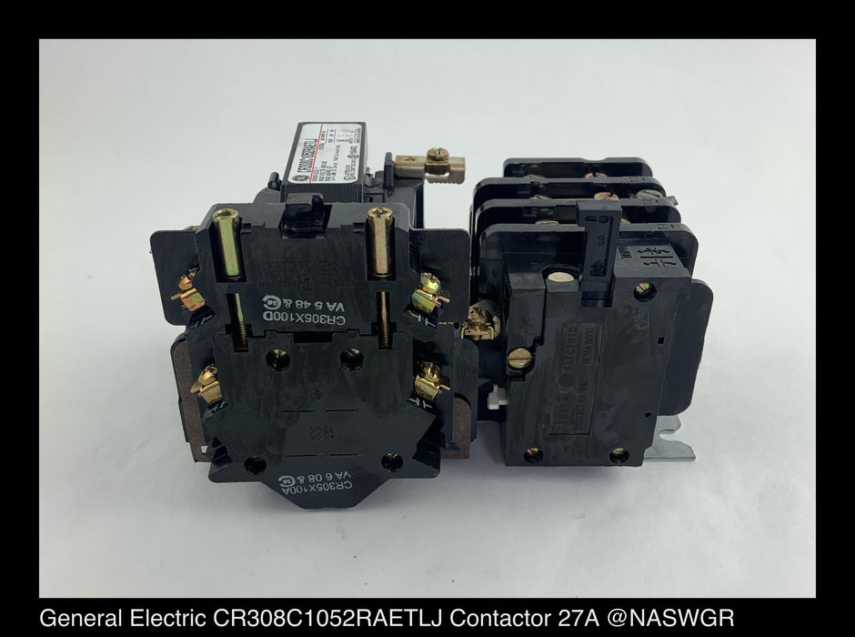 General Electric CR308C1052RAETLJ Non-Reversing Starter - 27 A, 120v Coil