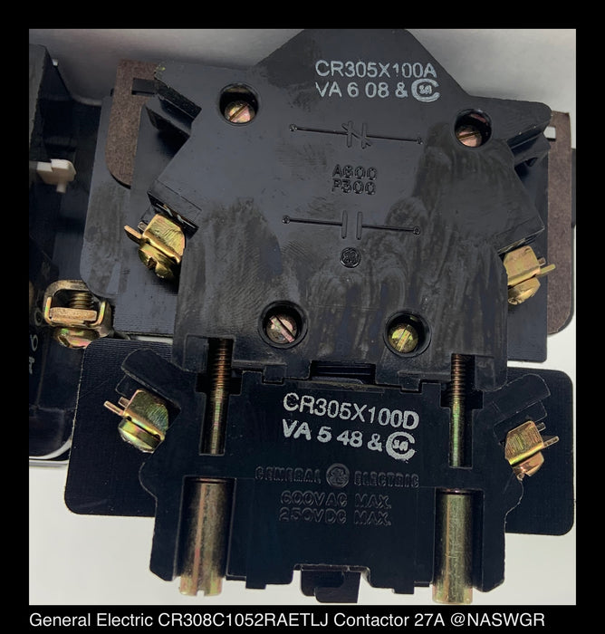 General Electric CR308C1052RAETLJ Non-Reversing Starter - 27 A, 120v Coil