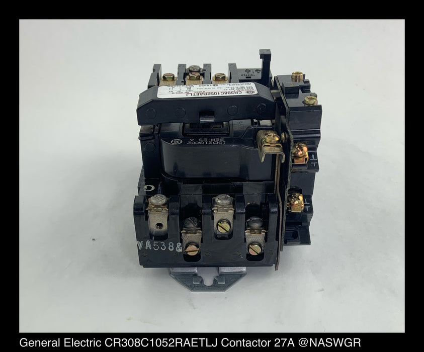 General Electric CR308C1052RAETLJ Non-Reversing Starter - 27 A, 120v Coil