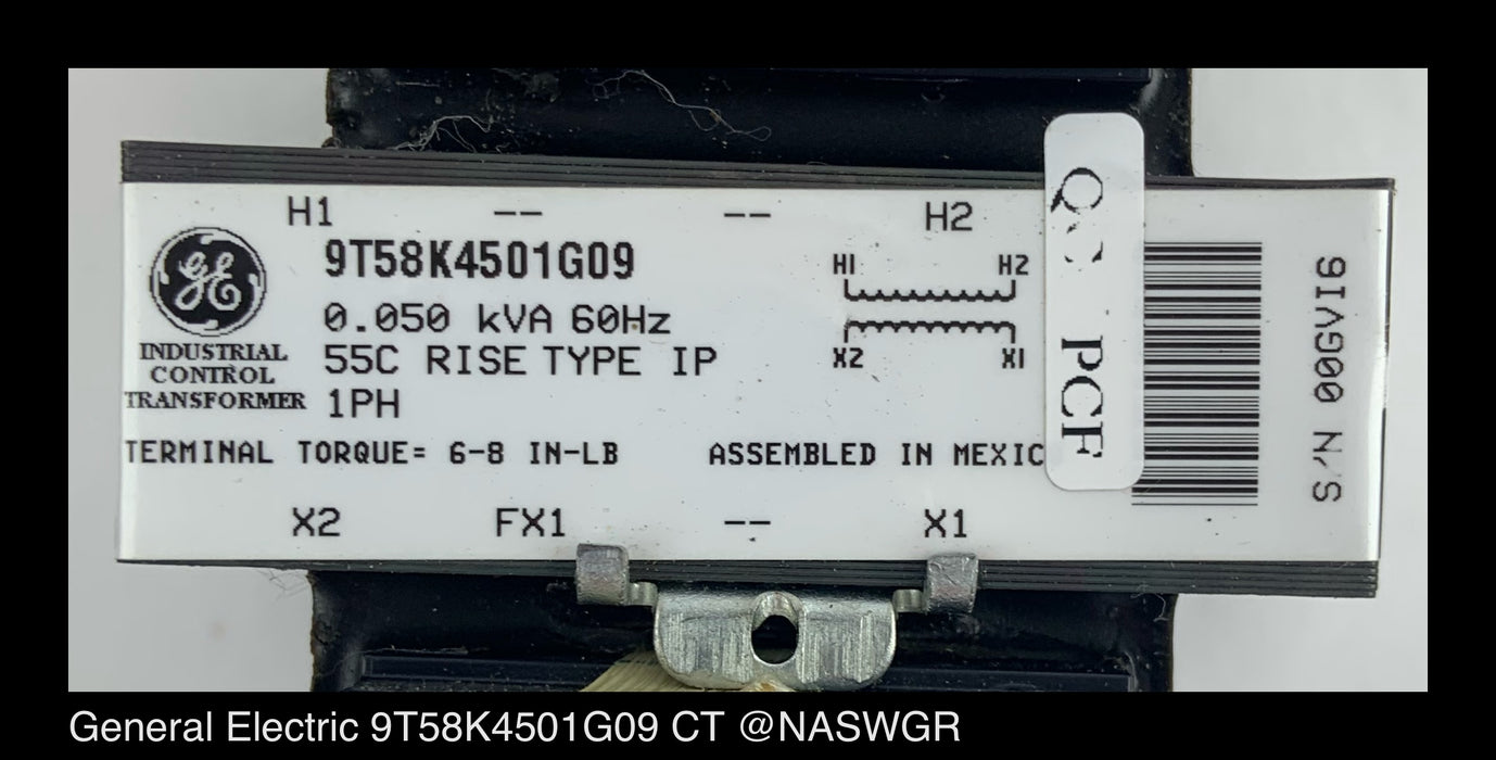 General Electric 9T58K4501G09 Current Transformer