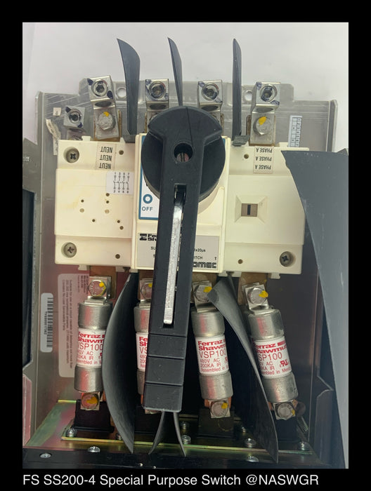 General Electric THE277Y200PP Transient Voltage Surge Suppressor / Ferraz Shawmut SS200-4 Special Purpose Switch