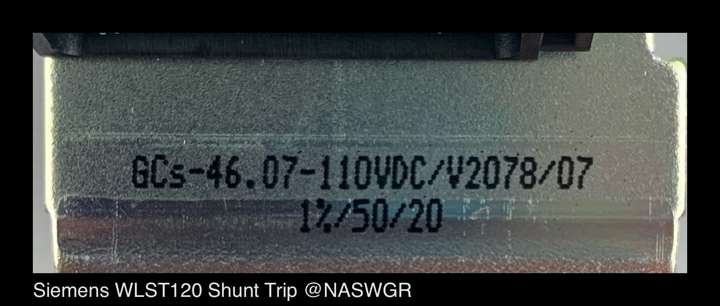 Siemens WLST120 Shunt Trip
