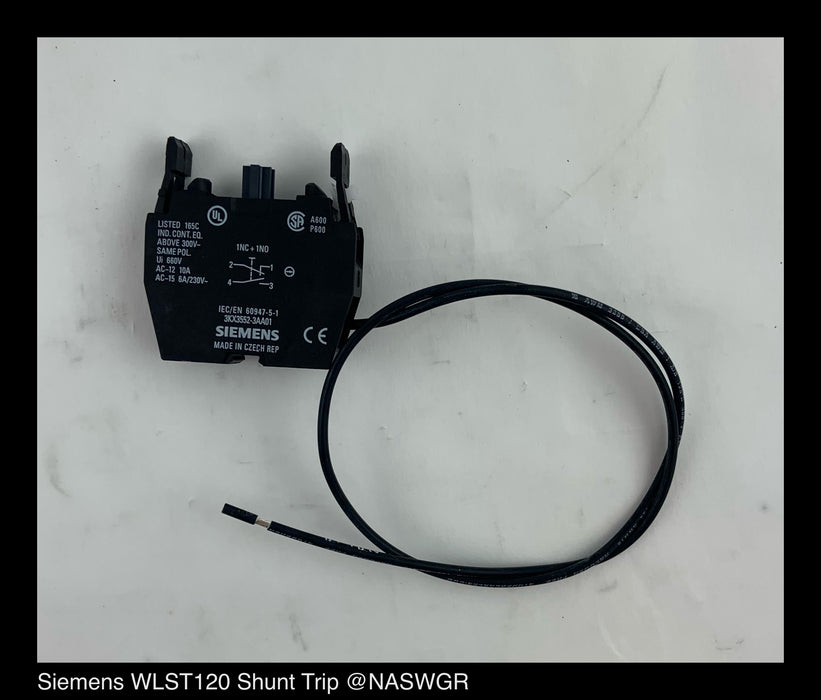 Siemens WLST120 Shunt Trip