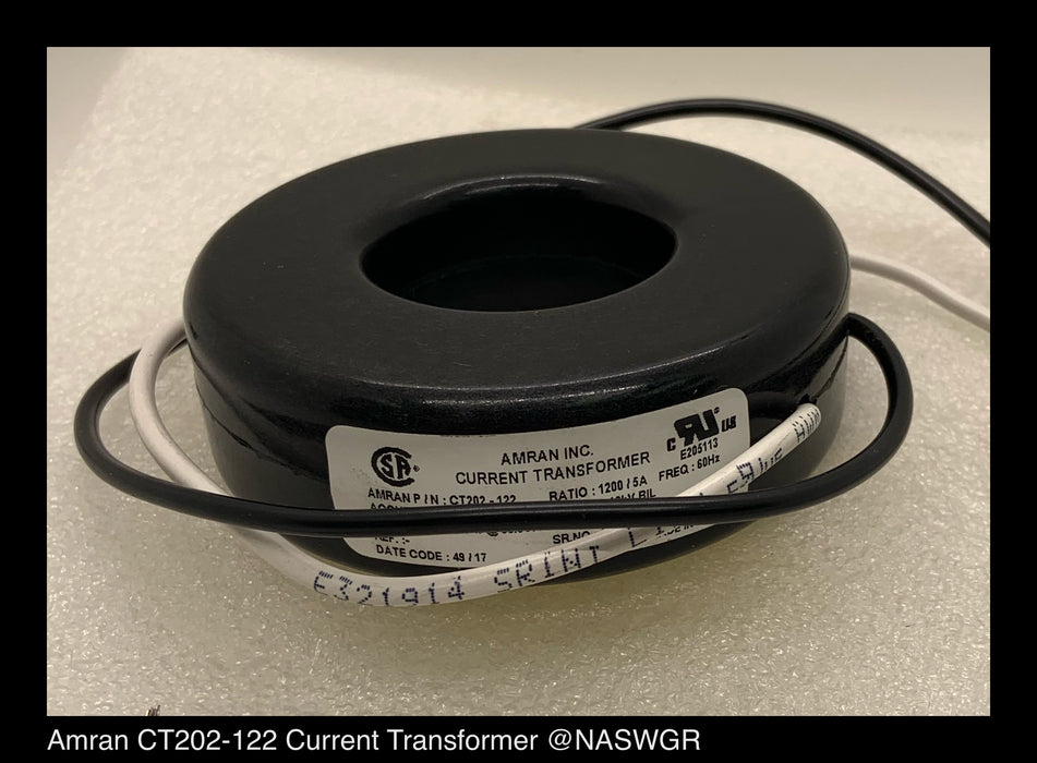 Amran CT202-122 Current Transformer - 1200:5 Amp - Unused