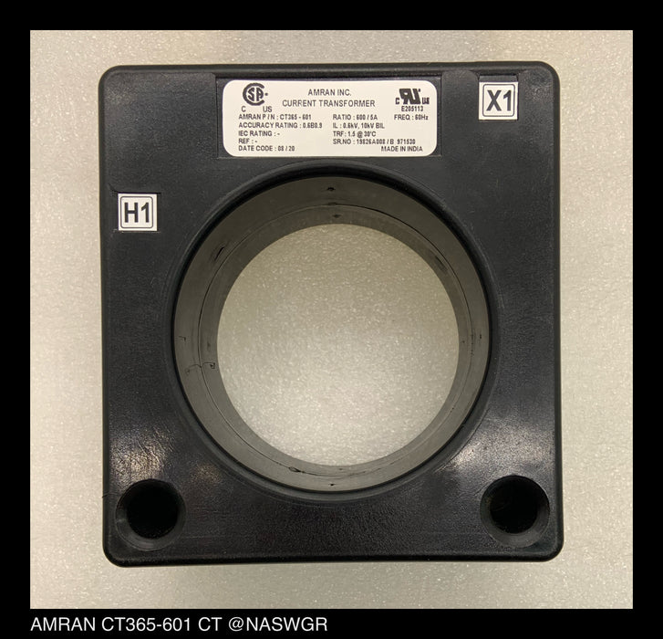 Amran CT365-601 Current Transformer - 600:5 Amp - Unused
