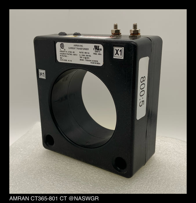 Amran CT365-801 Current Transformer - 800:5 Amp - Unused