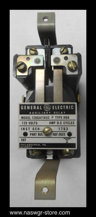 12HGA11A52F ~ GE 12HGA11A52F Auxiliary Relay